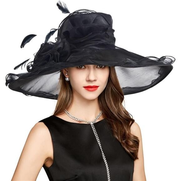 Kentucky Derby Hat for Women, Black5 - Picture 1 of 7